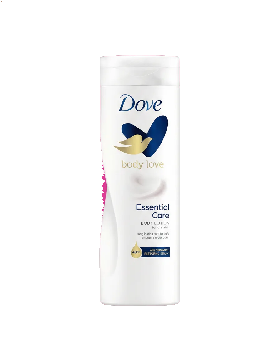 Dove Body Love Essential Care Body Lotion 400ml — cut-out png (transparent)